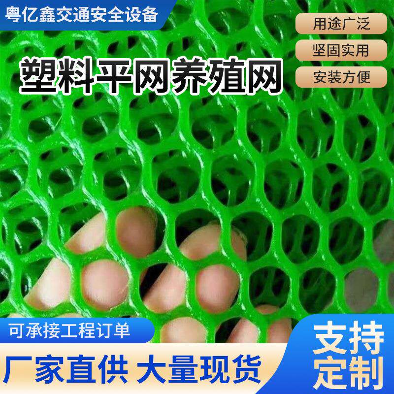 绿色塑料平网养殖网胶网阳台防护网小鸡网床鹌鹑鸡漏粪网防盗网