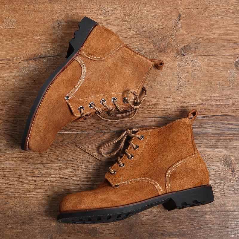 正品3516厂加厚友翻毛牛皮高帮皮鞋户陆空战士靴外休闲驴登皮靴山