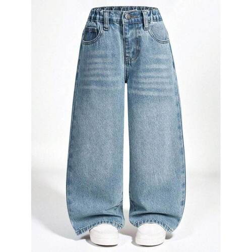 T 84710 Girls rhinestone wide leg jeans 女童烫钻阔腿牛仔裤