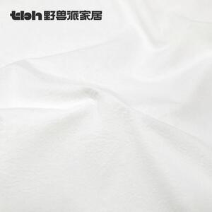 tbh野兽派家居 全棉枕套刺绣枕套单个装白色绣花抗菌单人枕头套