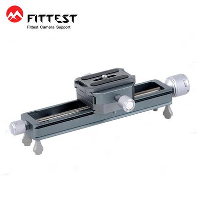 FITTEST众杰MR-180II微距云台导轨 便携桌面拍摄滑轨微移延时视频