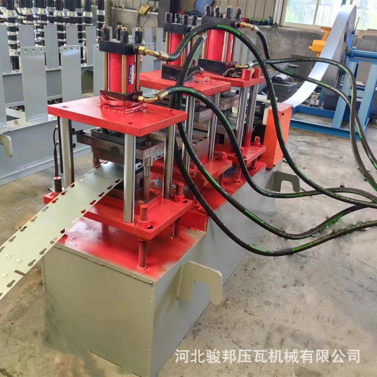 定制货架立柱压瓦机设备超市立柱支架冲孔成型压瓦机