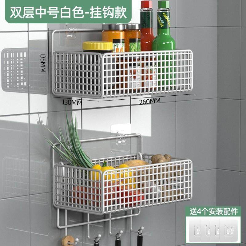 厨房柜门后收纳置物架橱柜蔬菜小挂篮筐墙上挂式柜子空间利用神器,厨房/烹饪用具,抹布架/厨房清洁收纳架,淘宝优惠券,粉丝福利购,淘宝优惠卷