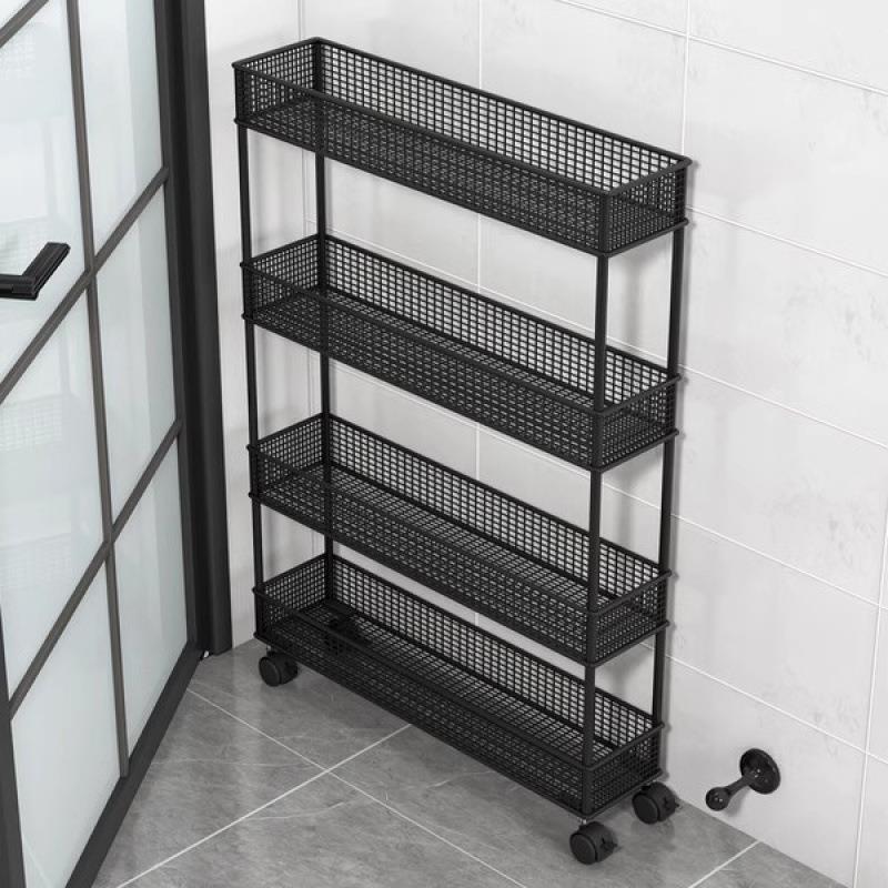 门后置物架卫生间夹缝收纳柜浴室缝隙超窄极窄架子窄缝收纳架