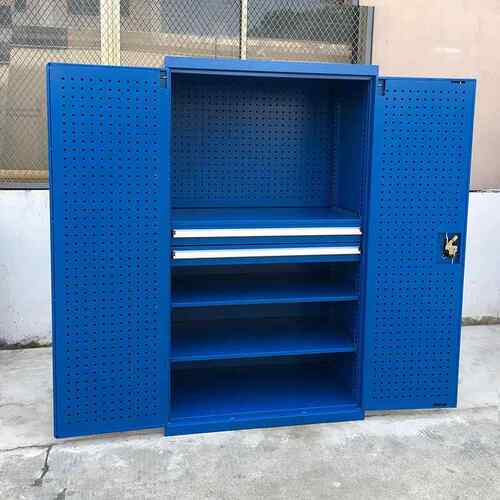楚钰五金重型安全工具柜双开门加厚储物柜抽屉式工具柜铁皮柜车间