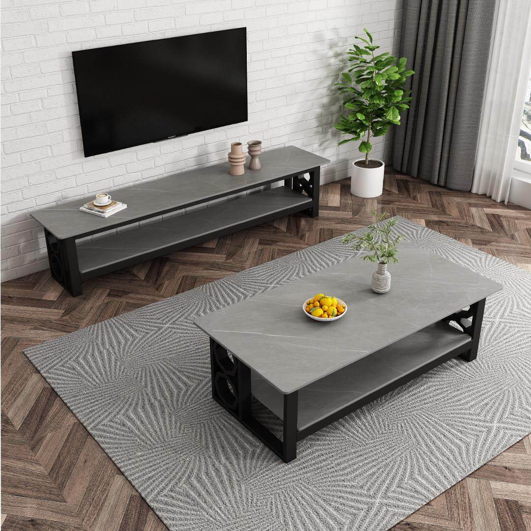 岩板茶几家用客厅60高岩板茶几双层茶几现代简约意式极简风茶几桌,住宅家具,茶几,淘宝优惠券,粉丝福利购,淘宝优惠卷