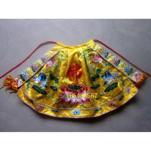高档佛像披风风 佛袍 佛衣观音菩花萨披莲花刺绣风 荷披竹衣神衣3