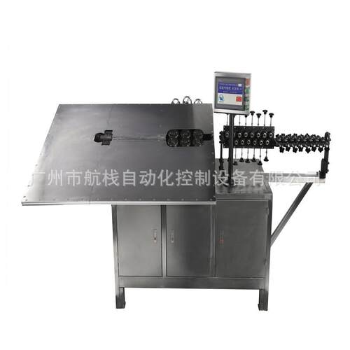 全自动2-6mm滚筒刷毛刷支架手柄弯线机果蔬篮外框提手成型机