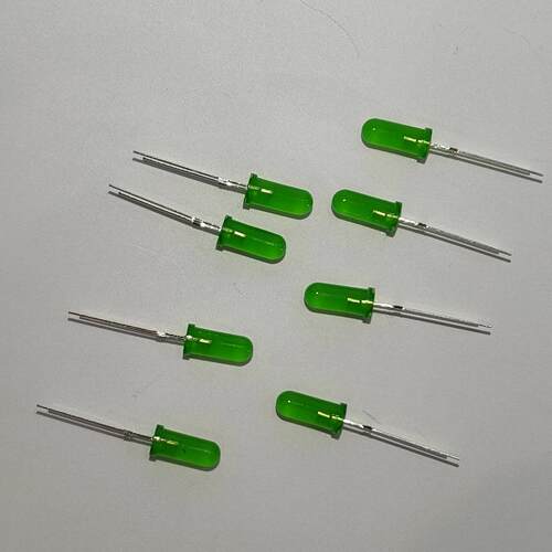 4mm圆头绿发普绿长胶体8mm 10mm高胶体led插件发光二极管指示灯珠