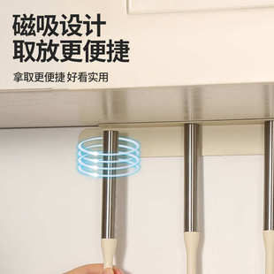 磁吸硅胶锅铲家用炒菜铲子不粘锅专用汤勺夹子耐高温厨具套装