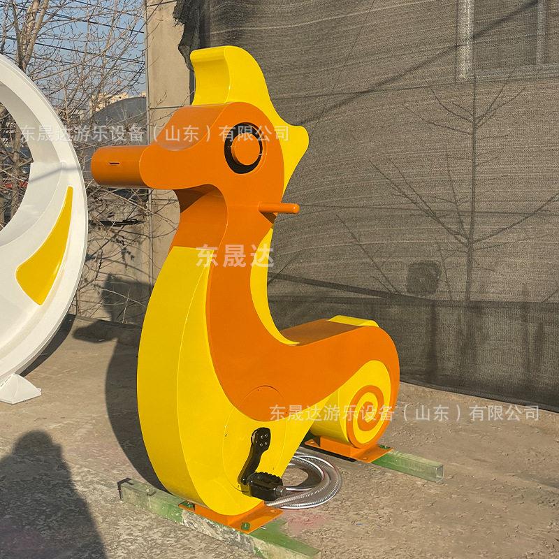 新款儿童脚踏发光车智慧公园喷泉车AI骑行竞速车
