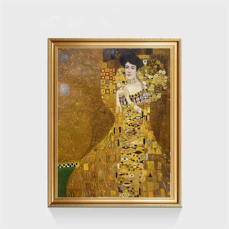 纯手绘油画欧式客厅壁画装饰画卧室玄关餐厅挂画克林姆特世界名画