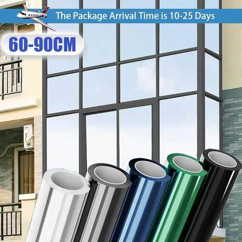 Window Privacy Tint Film One Way Vinyl Mirror Foil Non Adhes