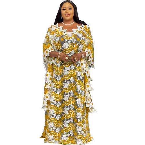 African Dresses for Women 2025 African Clothes Dashiki V-nec