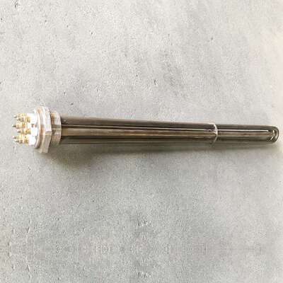供应锅炉电热水744箱电热棒六管角螺纹法兰加热管不钢锈法电兰加