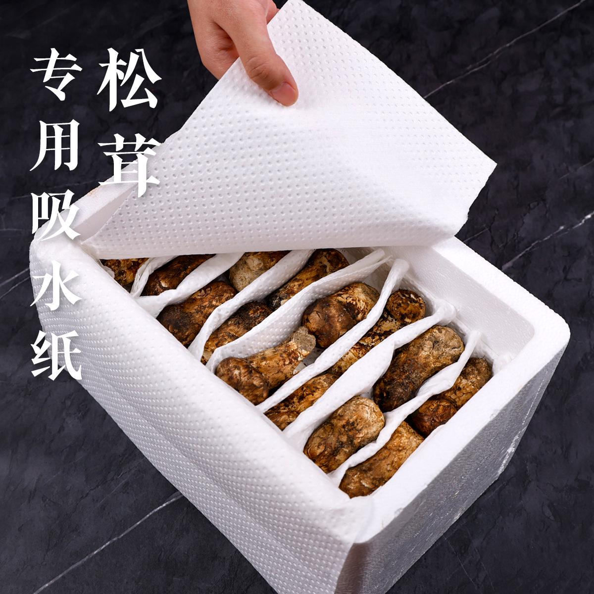 一次性果蔬保鲜吸水纸水果包装加厚吸潮纸可降解松茸菌菇类吸水纸