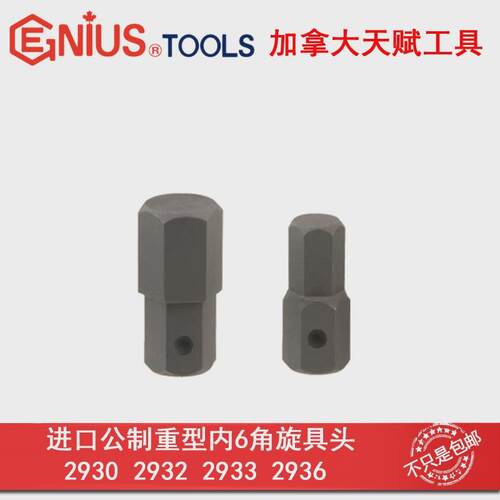 天赋进工具GENIUS口公制重型内6角旋具头2930 2932 2933 2936