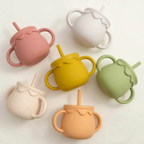 Baby Feeding Cups Portable Drinkware Sippy Cup Solid Food Co