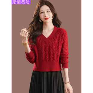 小个子时尚显瘦毛衣女秋冬2025新款内搭高腰超短款羊毛针织打底衫