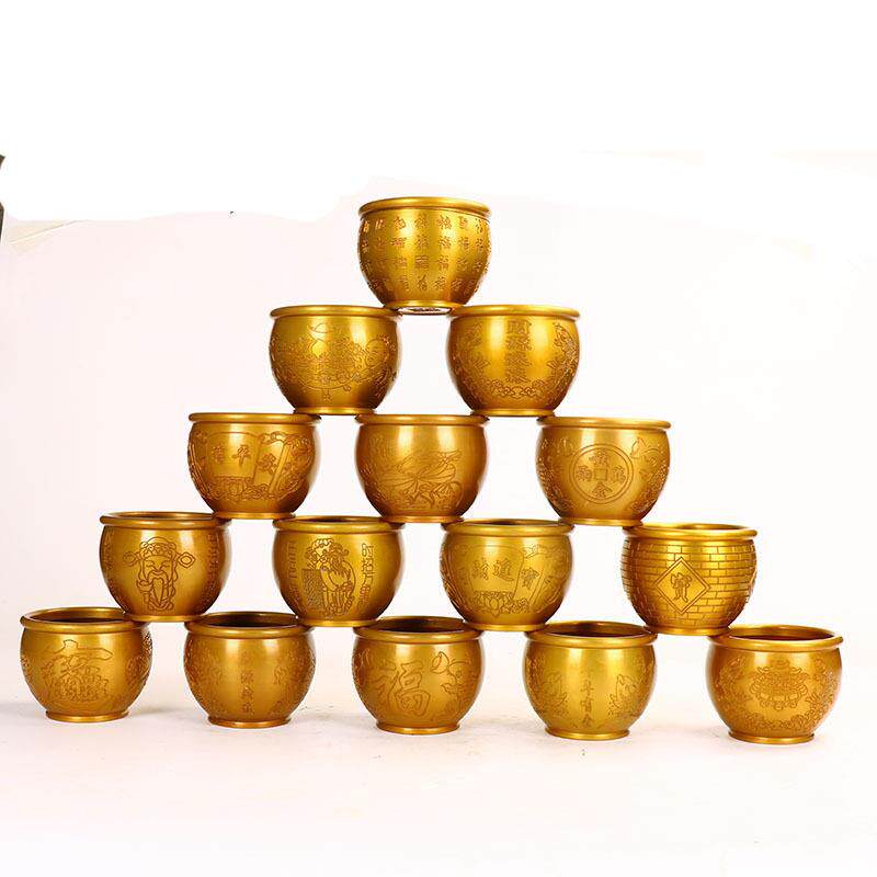 做旧仿古金属工艺品 铜缸 款式多样 铜摆件家居办公装饰品