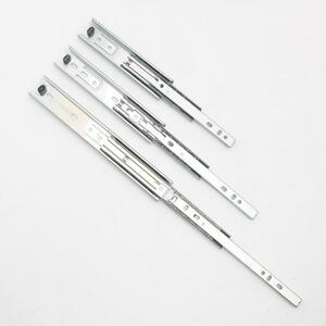 30mm抽屉窄形三节轨薄款静音轨道滑道电脑桌键盘托 托架导轨整体
