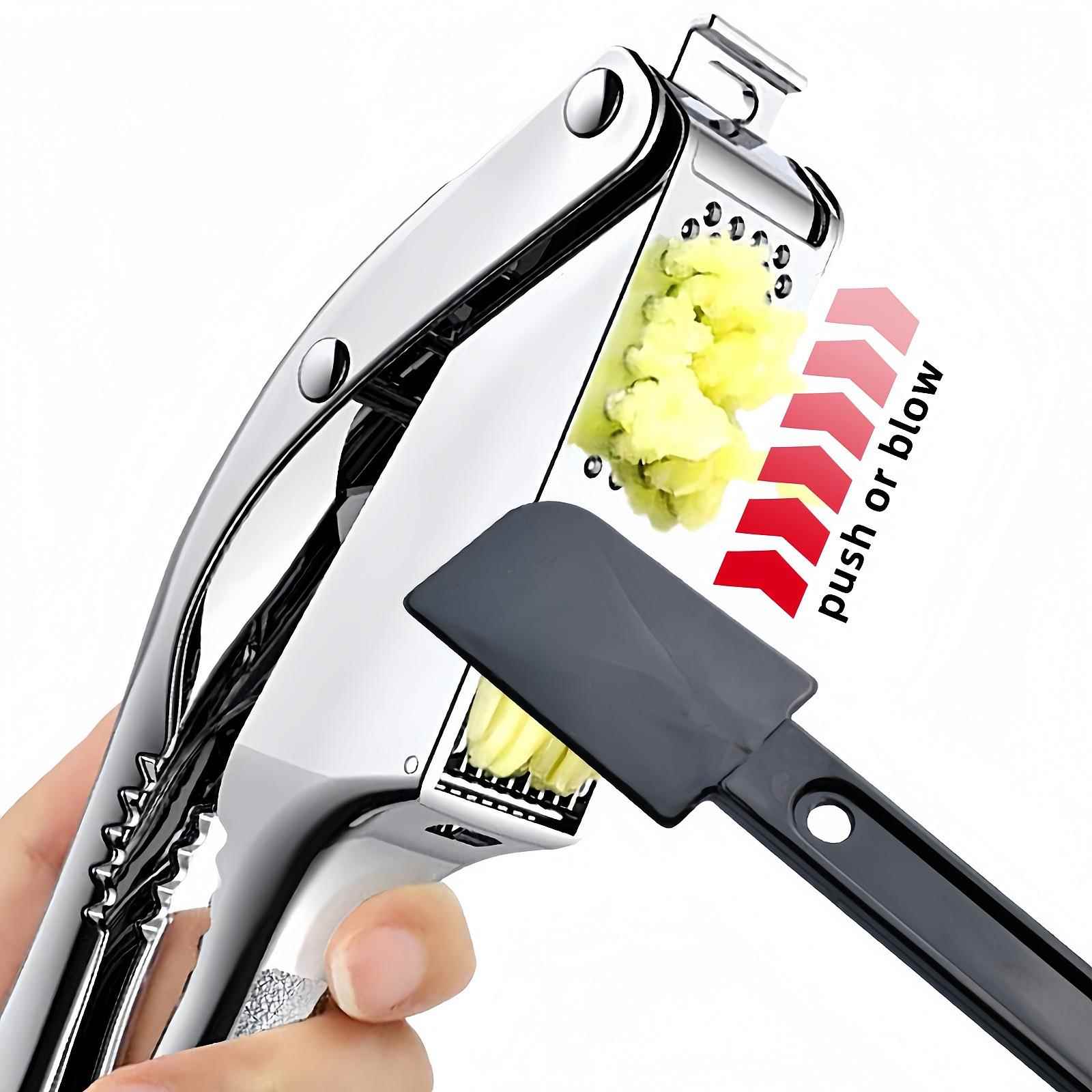 蒜泥器三合一多功能蒜泥工具压蒜器蒜蓉姜切片器剥蒜去皮器核桃夹