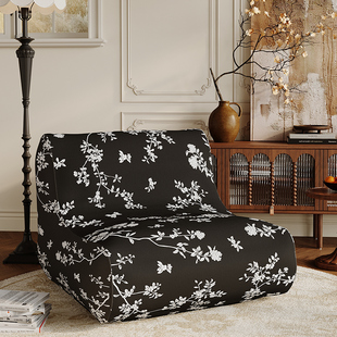 新中式黑色毛毛虫专用沙发套罩法式四季通用懒人沙发垫保护套盖布