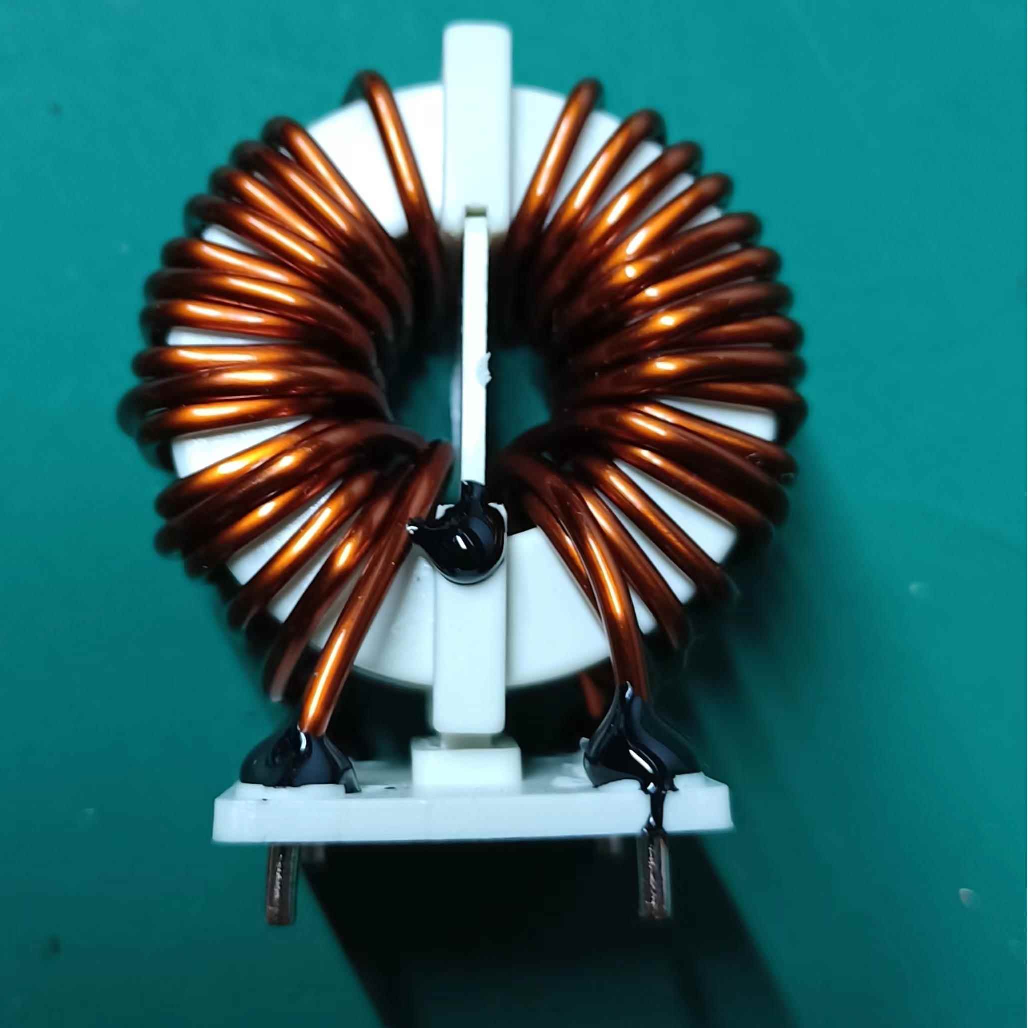 40mm纳米晶非晶共模电感20A15mH铜线圈滤波EMC电器EMI脚位18*22