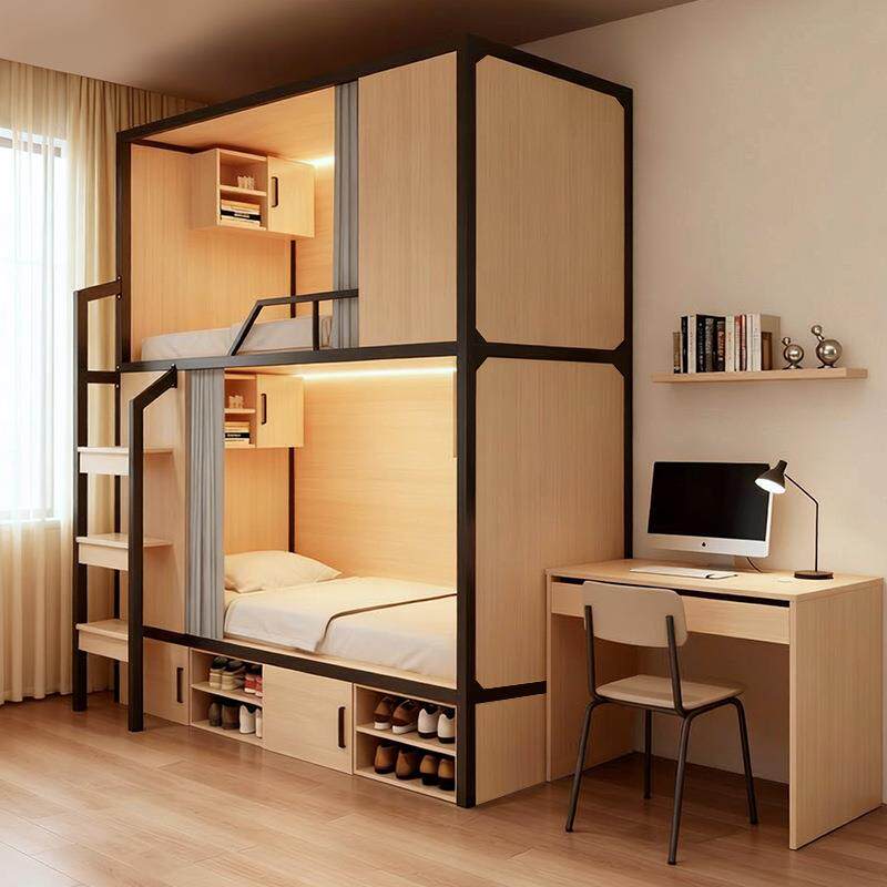 学校太员工宿太空舱上舍公寓空舱上下床青人床电竞酒店旅双民宿双