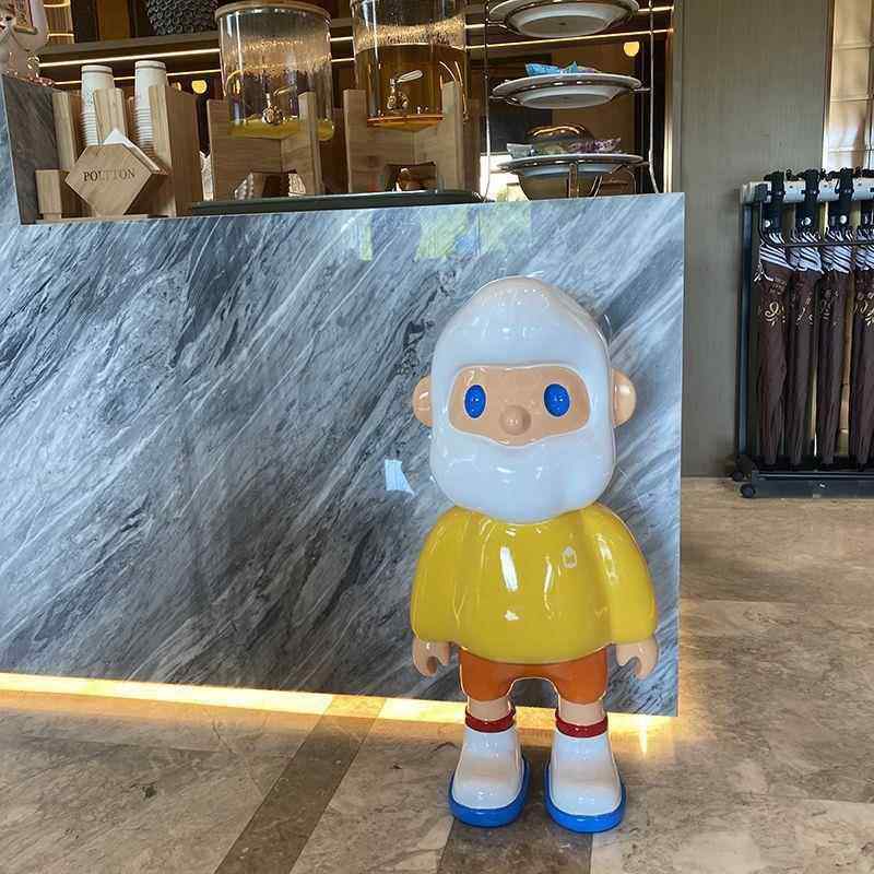 红网潮玩老头男友摆件客厅落地摆AL100781件童存儿钱罐大电视玄关