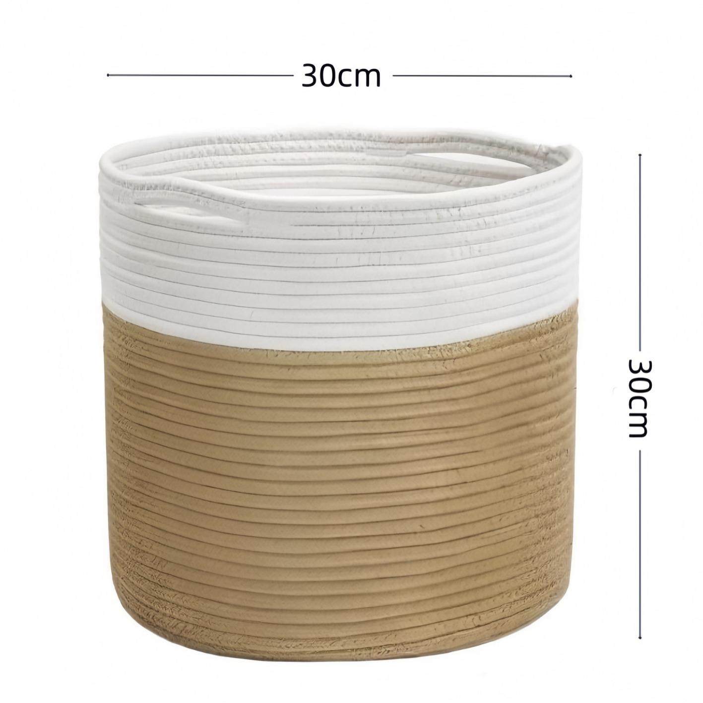 北欧风棉麻套盆花盆套地面客厅落地绿植大号遮丑大口径ins花盆套,收纳整理,脏衣篮,淘宝优惠券,粉丝福利购,淘宝优惠卷