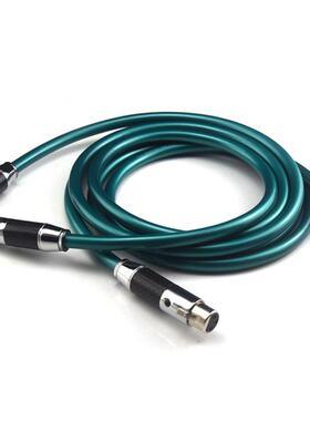 22丹麦高度风频8N单晶铜音卡音话响功放侬平衡线XLR信号线筒线