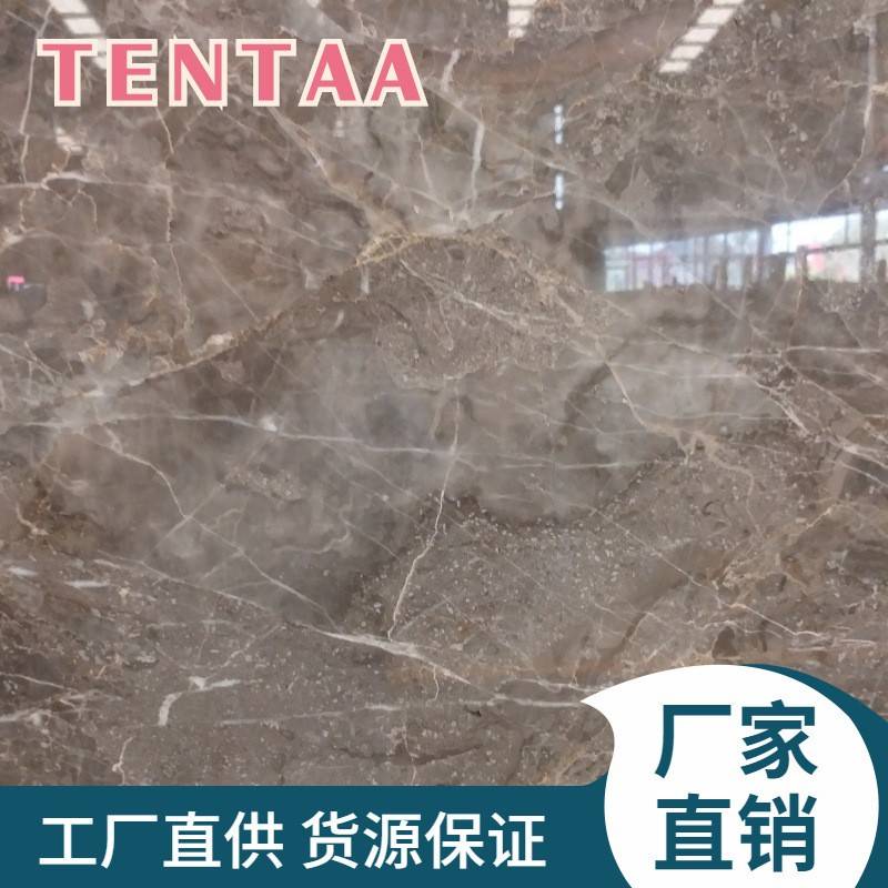 TENTAA天然阿曼灰大理石水头石材背景墙家装水刀拼花楼梯踏步