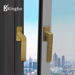 新中式仿古风方轴执手断桥铝合金门窗五金配件轻奢平开窗户把手柄