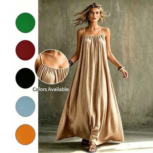 Backless Cami Dresses for Women Sexy Spaghetti Strap Dress