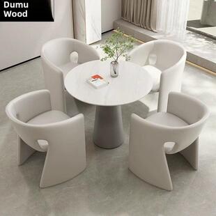 售楼处无障碍豪华洽谈桌椅组合酒店大堂接待一桌四椅会所休闲区沙