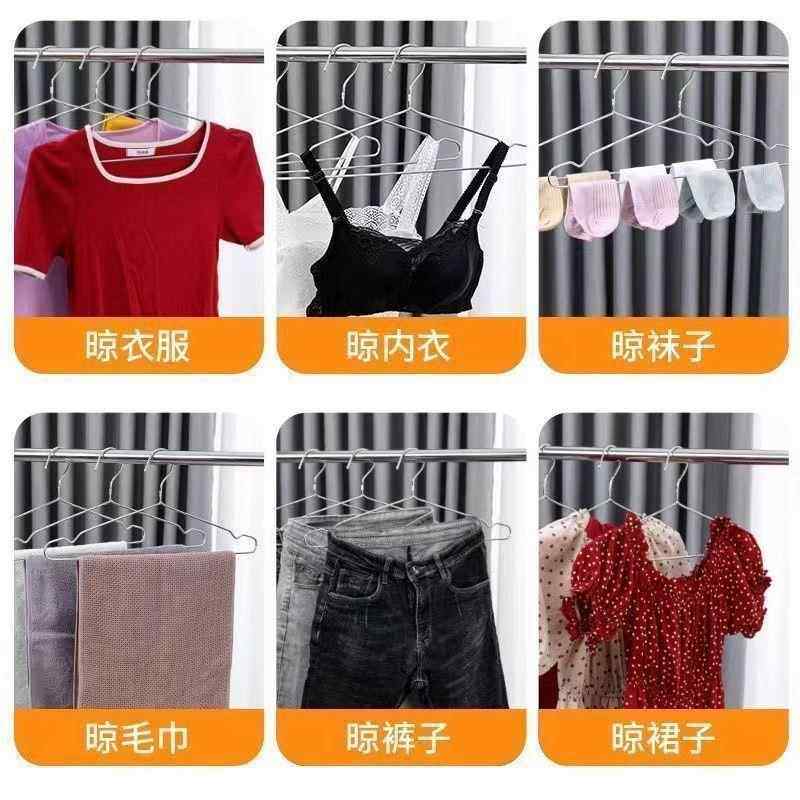 304不锈钢特粗实心无痕防滑挂晾衣服架子家用衣挂大人小孩晾衣架,收纳整理,金属衣架,淘宝优惠券,粉丝福利购,淘宝优惠卷