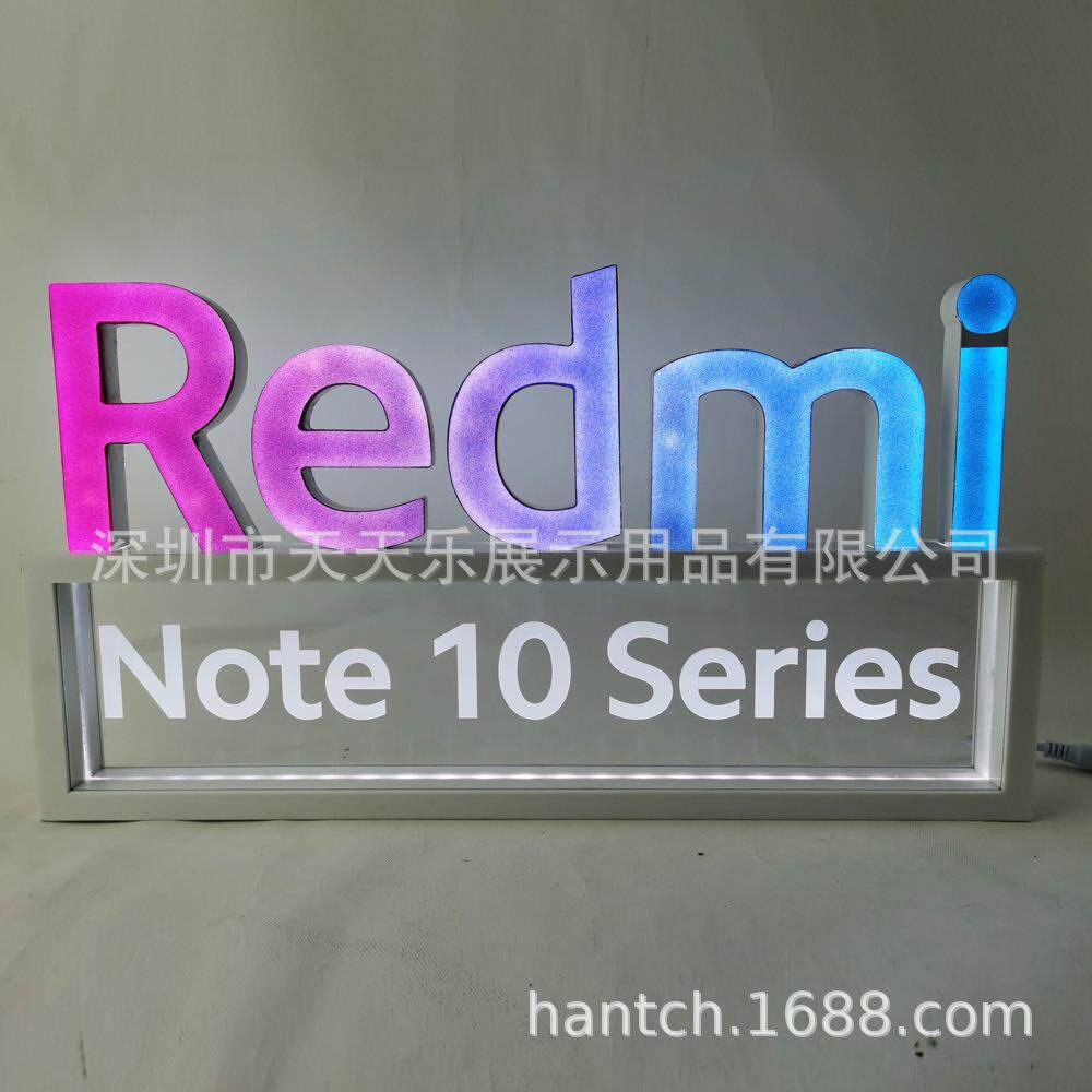 亚克力雕刻发光字异形英文发光字母手机店桌面发光字