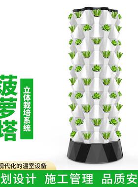 菠萝塔植物无土栽培设施种植设备雾培鱼菜共生系统水培种植