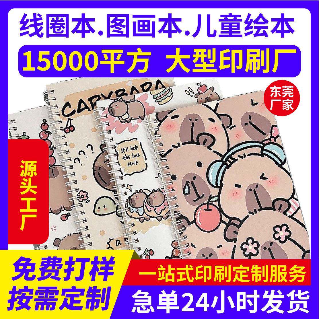 印刷A5活页本高颜值绘图本B5加厚横线空白记事本可拆卸活页笔记本