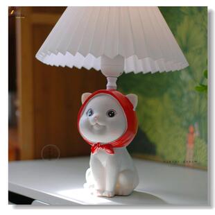 卡通可爱小动物台灯小猫咪小夜灯女孩女生少女儿童房间卧室床头灯