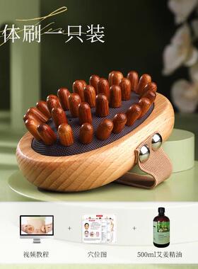 高档老角匠带经络刷按神摩器燃身通用脂疏通刮全痧揉腹部腿脉肚子