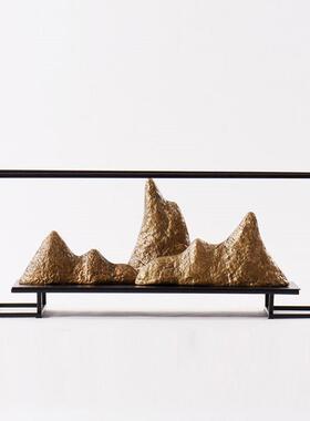 中式假山客YL-TY-22树家脂摆件酒店新样板房居装饰品厅书房办公室