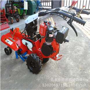 家用葱姜开沟培土机 小型生姜开沟培土机 草莓地用田园管理机