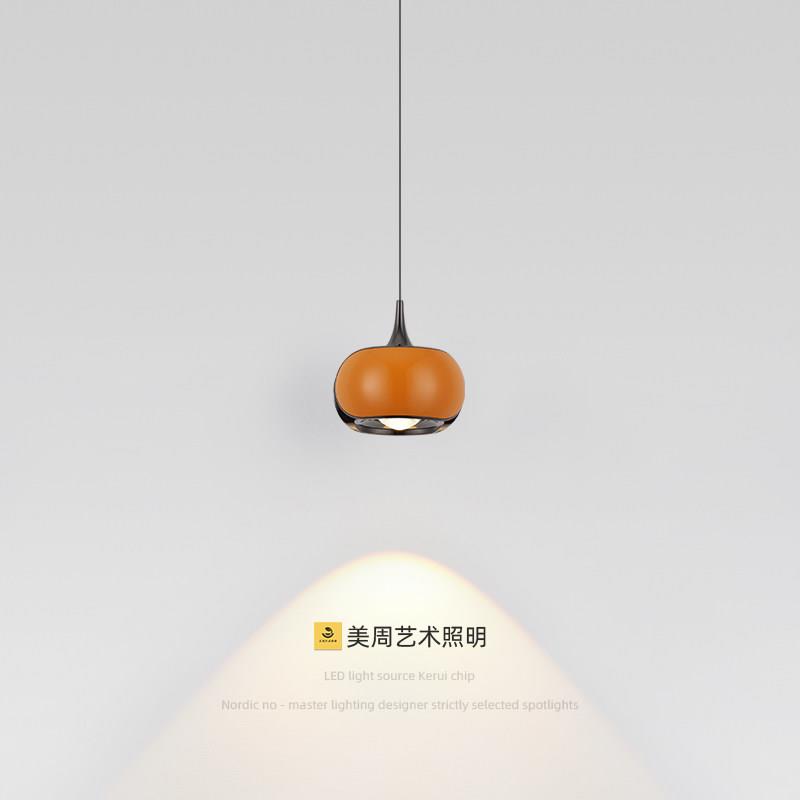 悬停升降小吊灯轻奢高级感卧室床头灯创意小山丘三色调光吊线灯