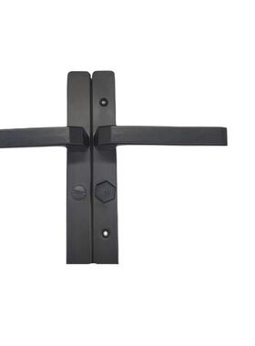 极窄面黑色铝合金平开卫生间门110130浴室厕所门单舌执手锁通用型