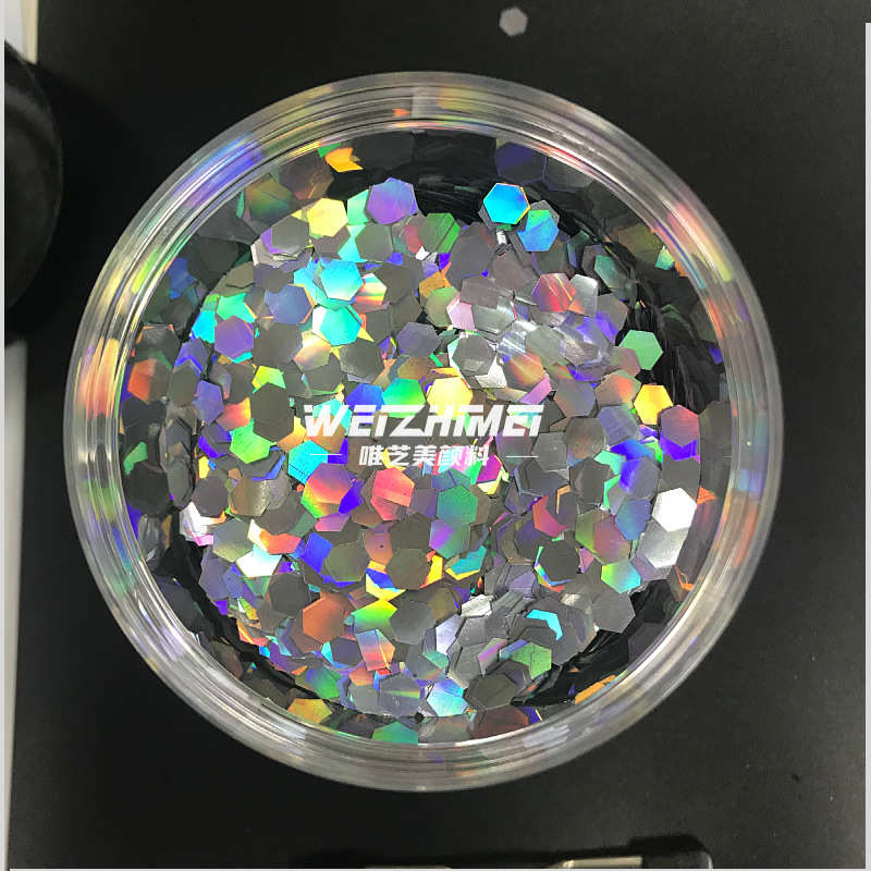 镭射银金葱粉pet亮片镭射闪粉五彩金葱粉流沙闪片 颜色规格齐全