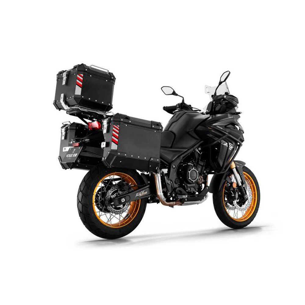 适用隆鑫无极DS525X摩托车躲排气边箱支架边架摩托车三箱铝合金