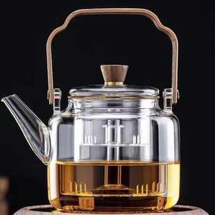 家用提梁泡茶壶耐高温明火电陶炉烧水花茶壶加厚 玻璃煮茶壶新款