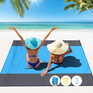 mat户外露营防水防潮垫口袋折叠草坪沙滩垫野餐垫 现货轻薄picnic